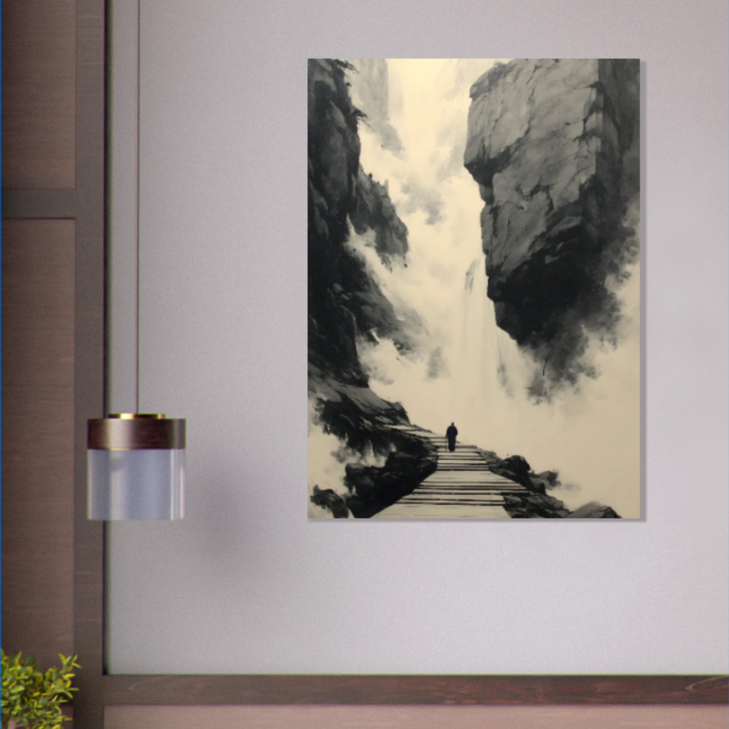 Nebel trägt mich heim - Wandkunst by Wall Poetry