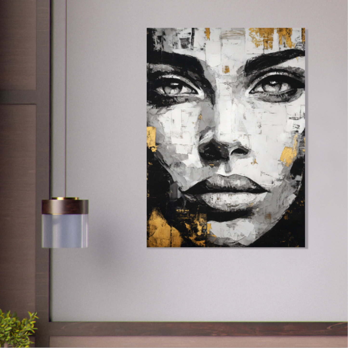 Goldenes Gefühl - Wandkunst by Wall-Poetry