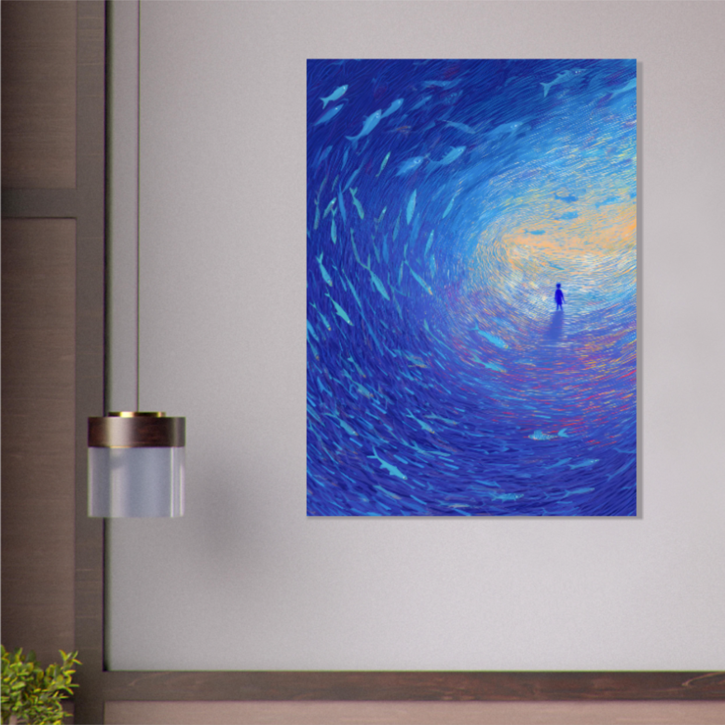 Tiefenlicht - Wandkunst by Wall Poetry