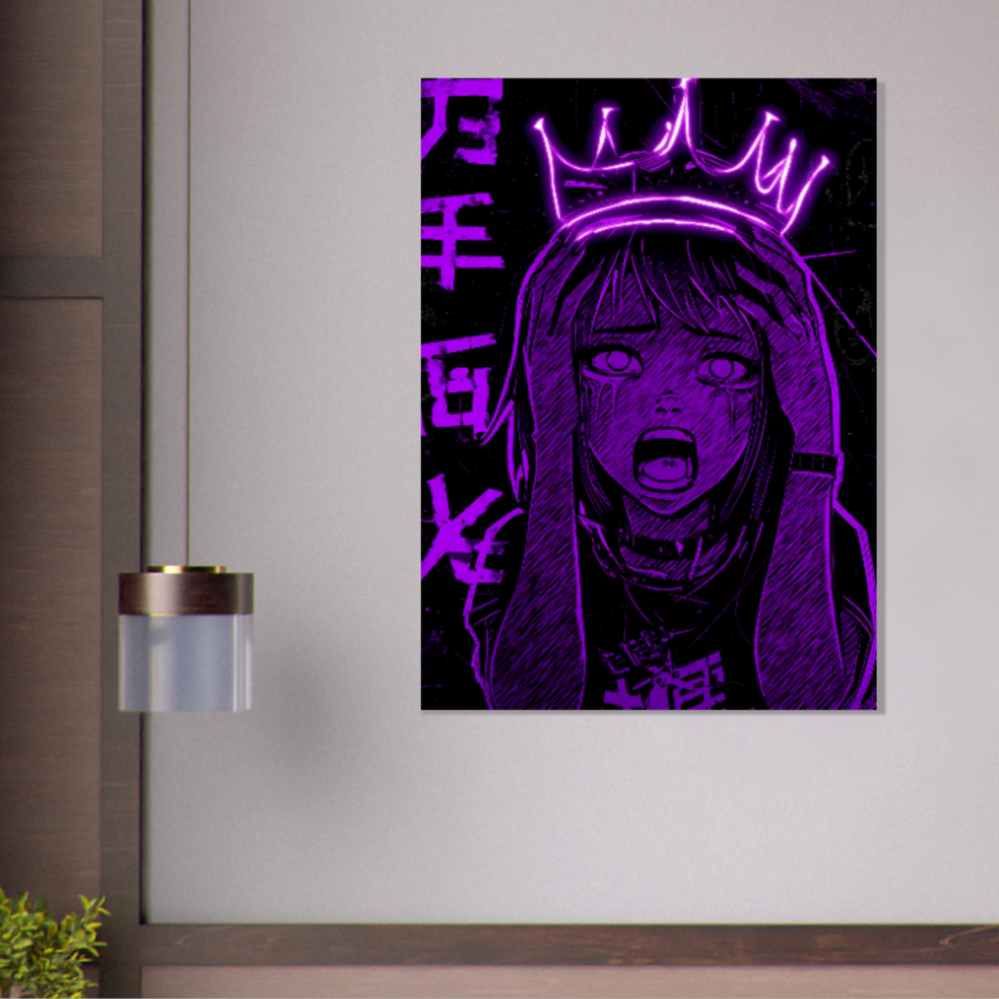 Lila war nie leise - Wandkunst by Wall Poetry