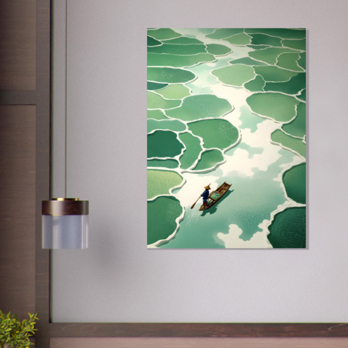 Flussmoment - Wandkunst by Wall Poetry