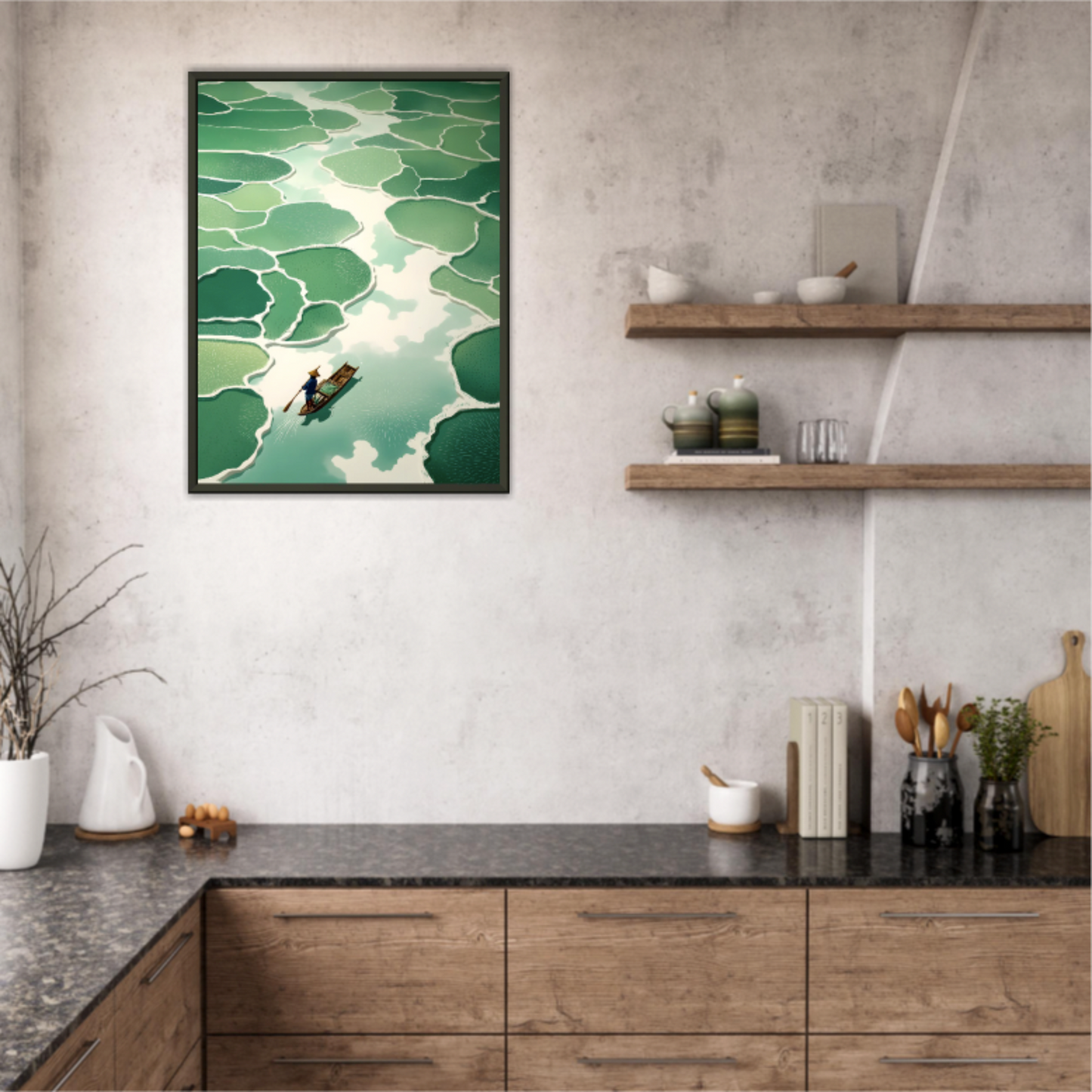 Flussmoment - Wandkunst by Wall Poetry
