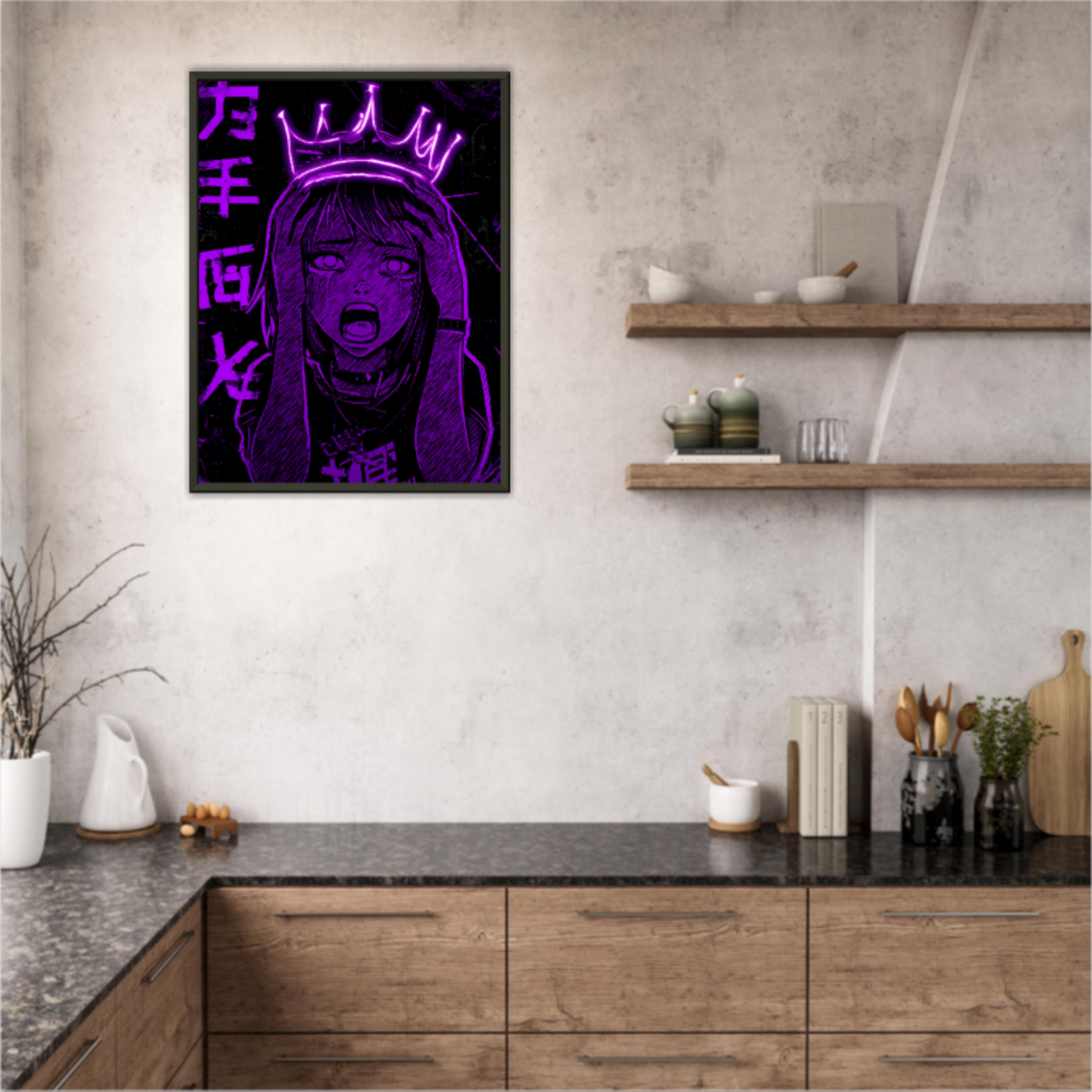 Lila war nie leise - Wandkunst by Wall Poetry