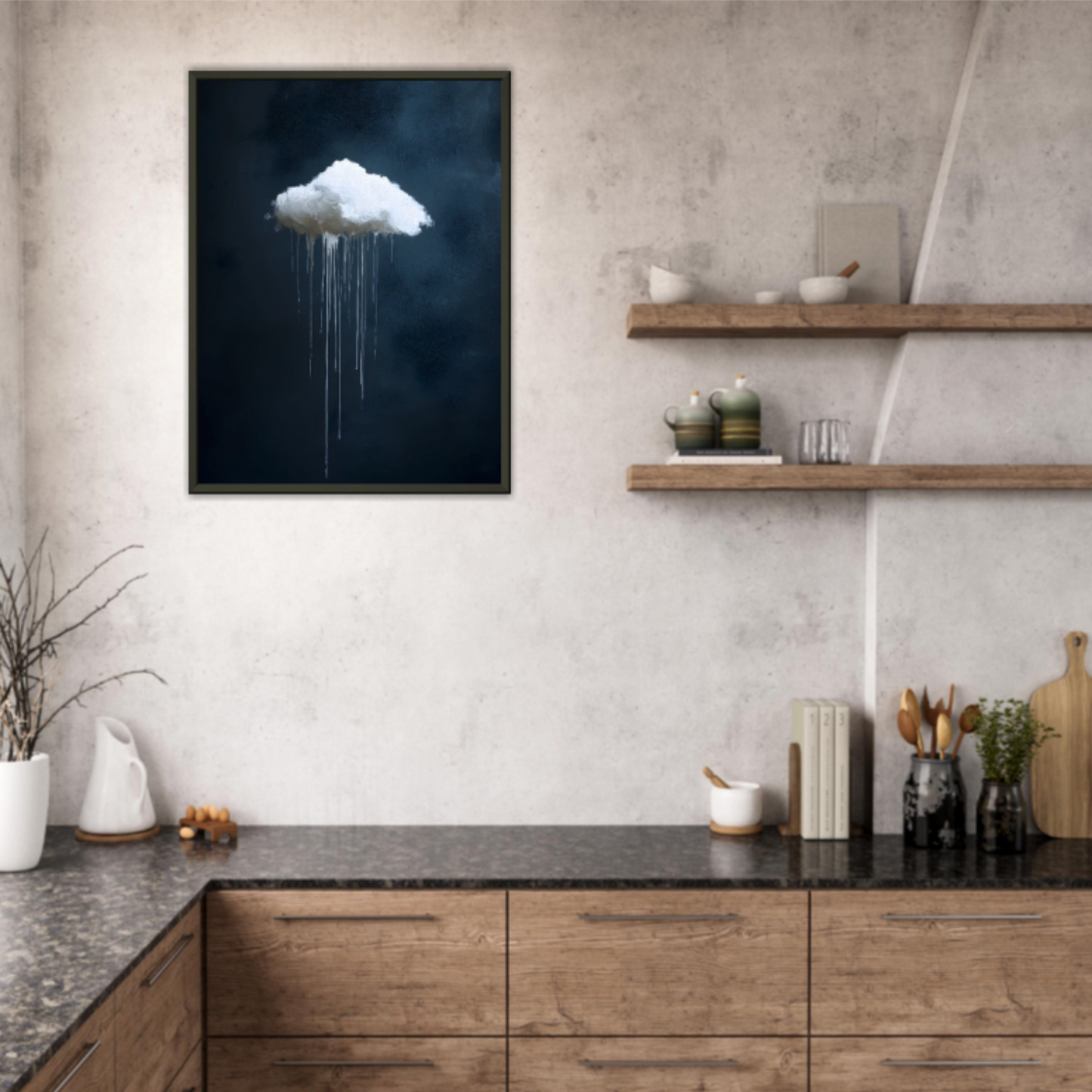 Als der Himmel zu malen begann - Wandkunst by Wall Poetry
