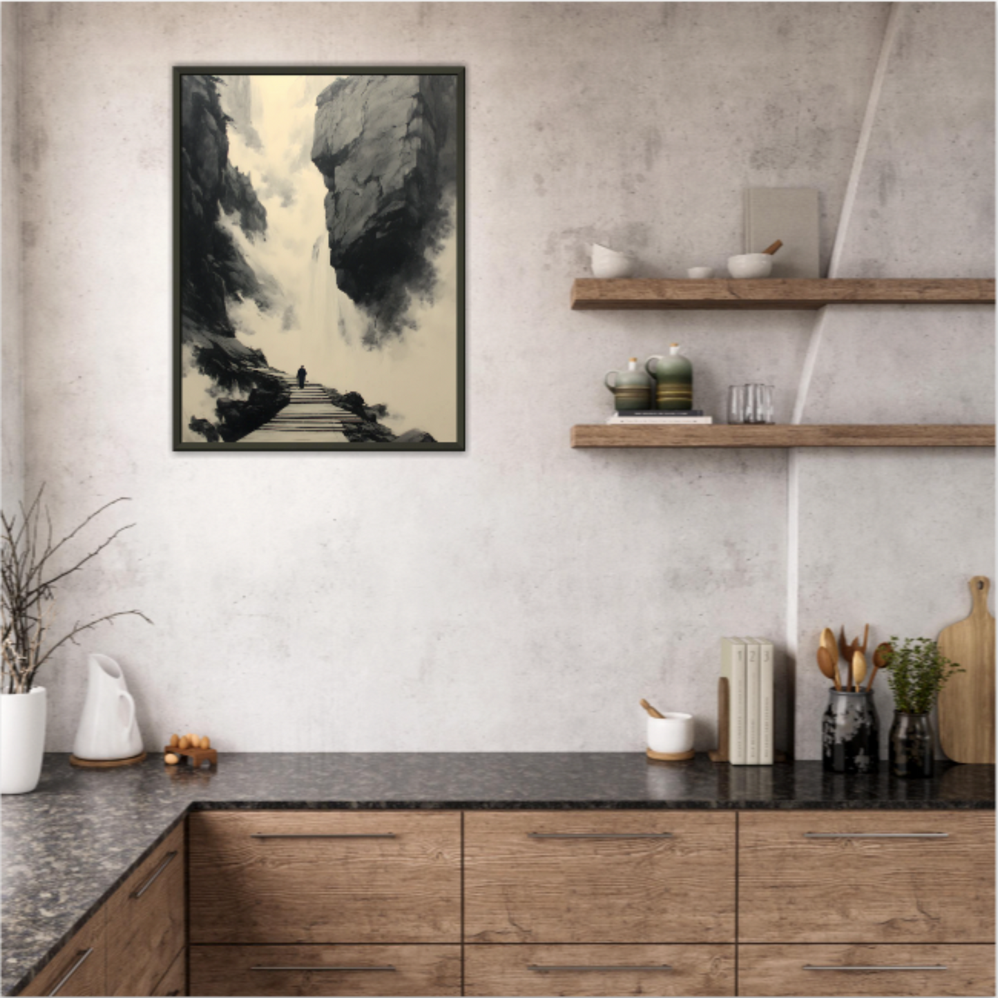 Nebel trägt mich heim - Wandkunst by Wall Poetry