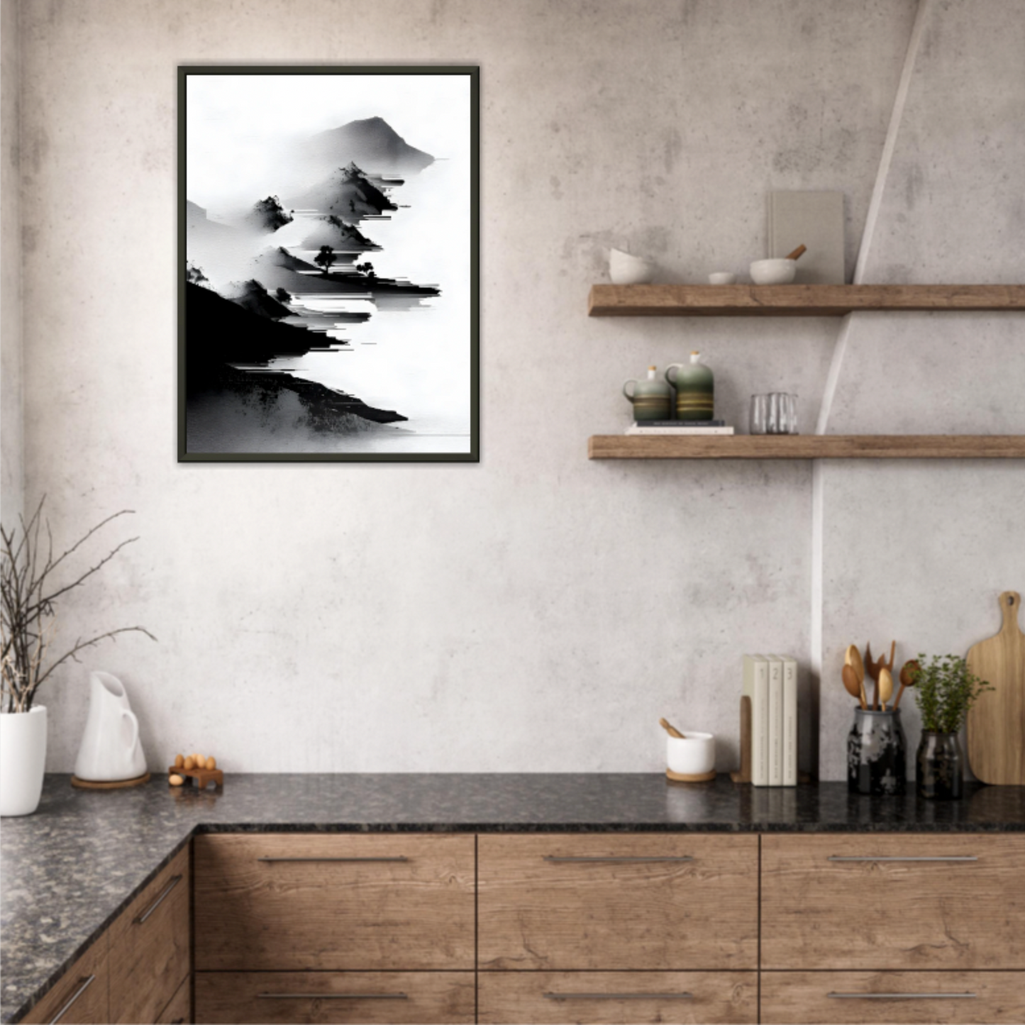 Tinte im Wind - Wandkunst by Wall Poetry
