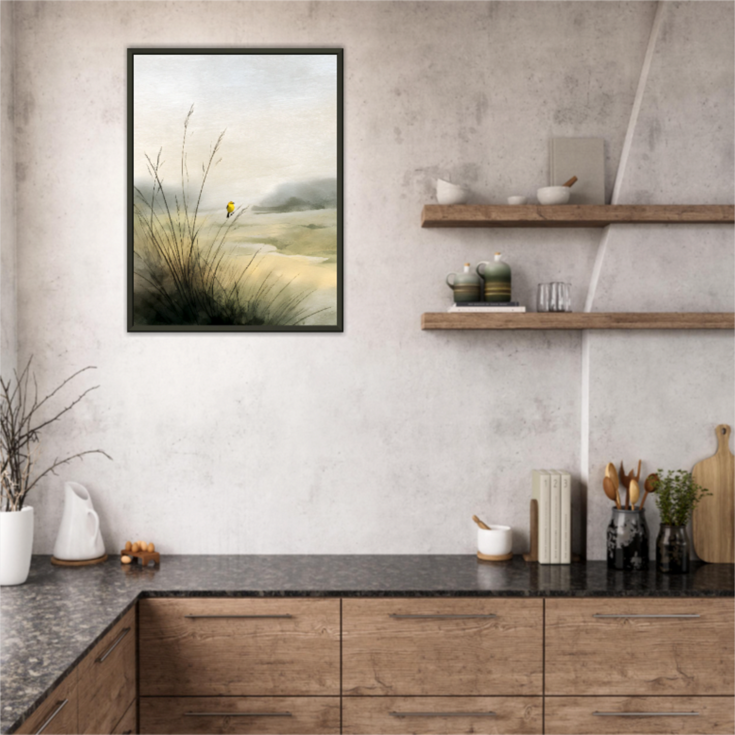 Morgenlied im Halm - Wandkunst by Wall Poetry