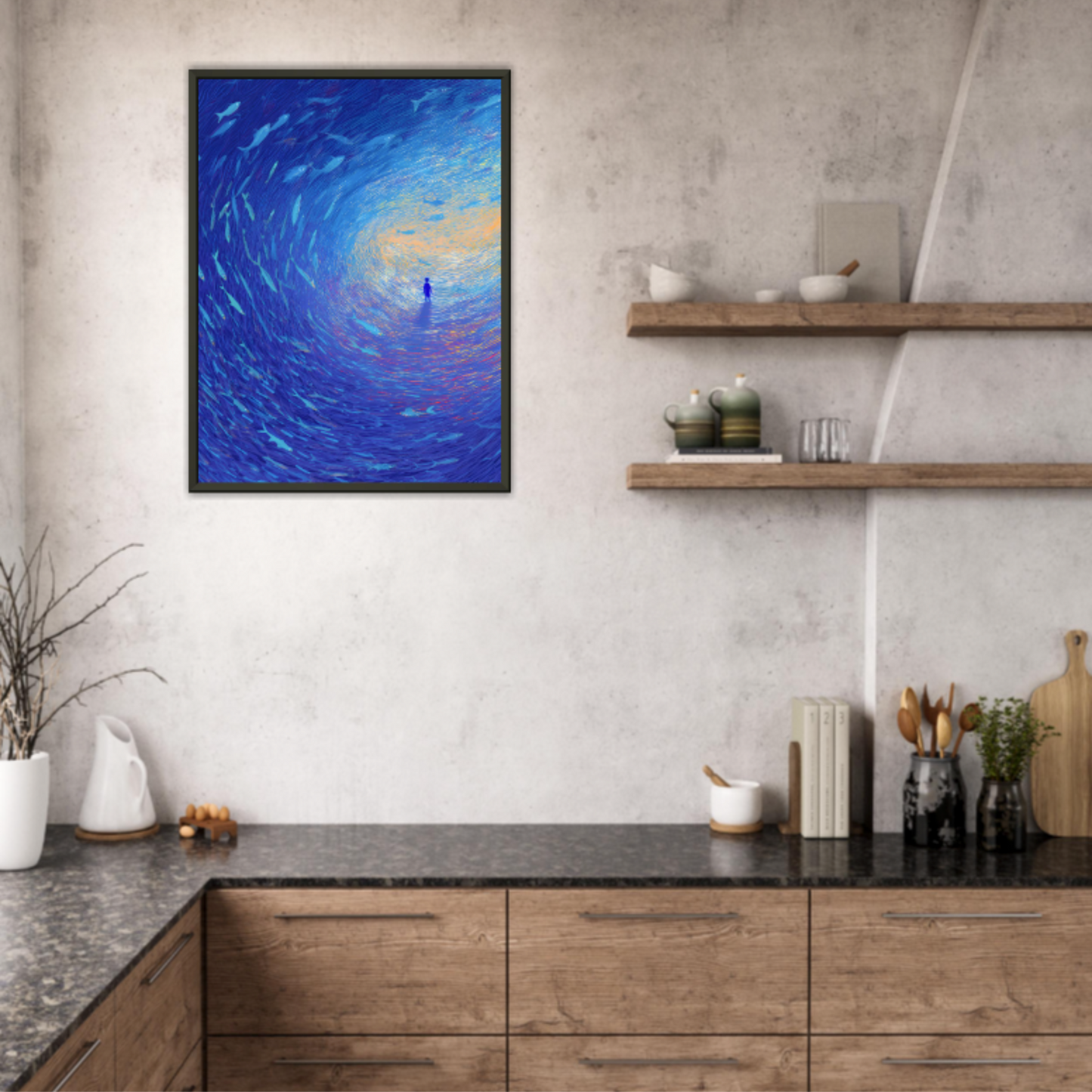 Tiefenlicht - Wandkunst by Wall Poetry