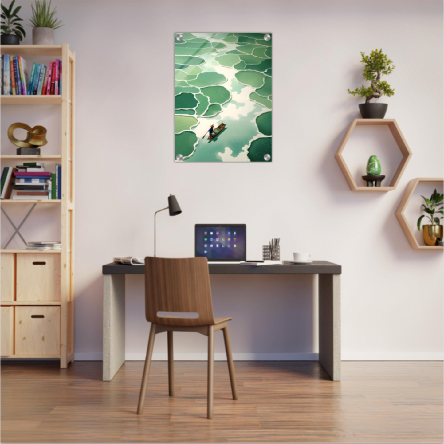 Flussmoment - Wandkunst by Wall Poetry