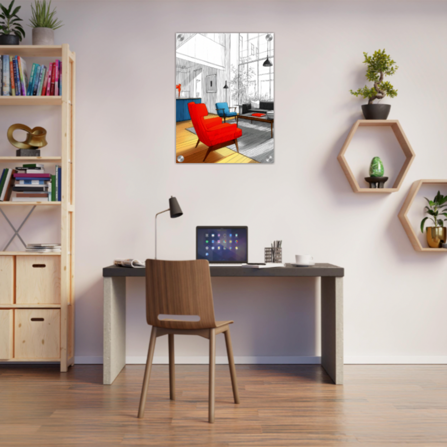 Innenansicht einer Idee - Wandkunst by Wall Poetry