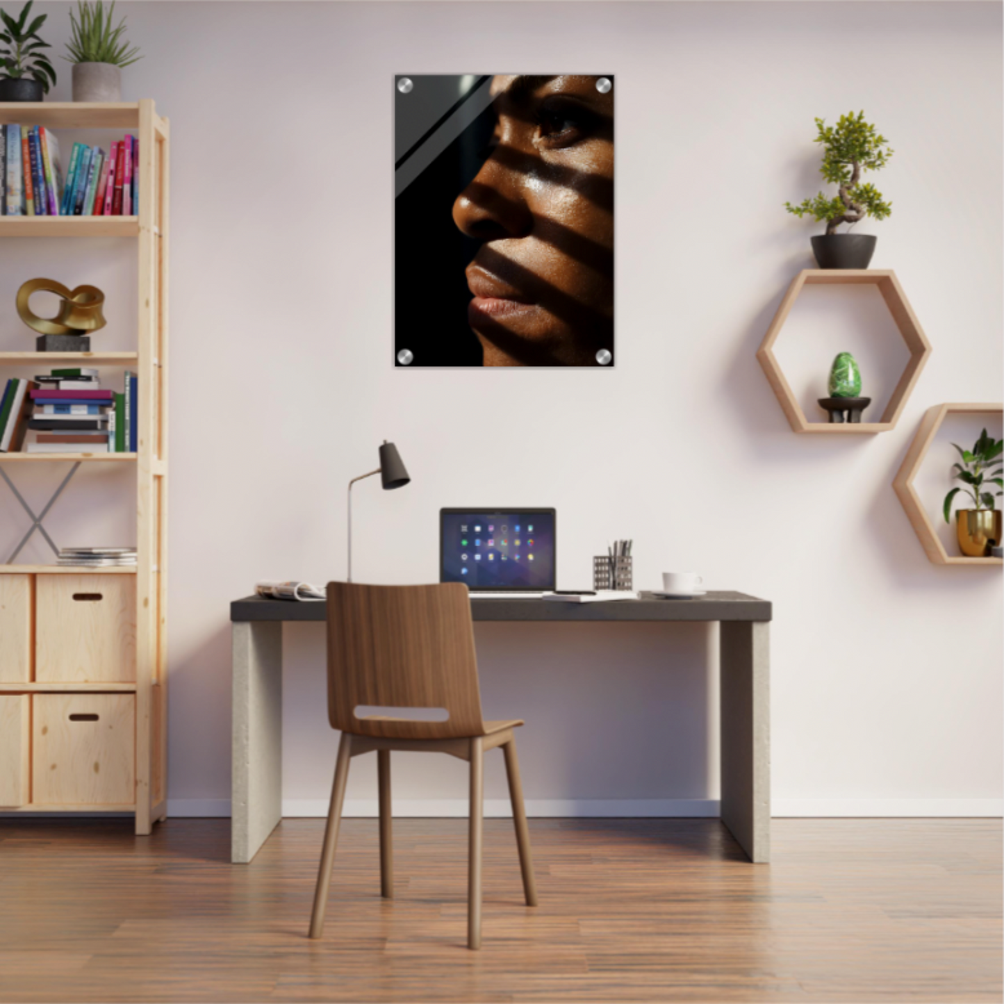 Schattenlinien - Wandkunst by Wall Poetry