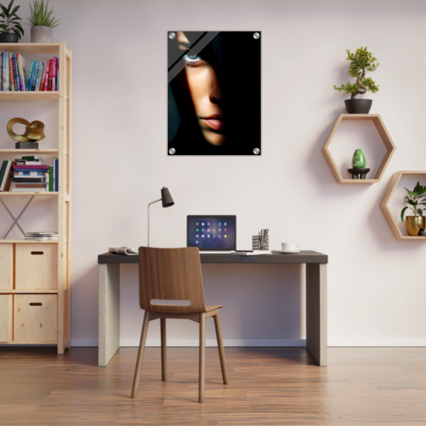 Maskenschimmer - Wandkunst by Wall Poetry