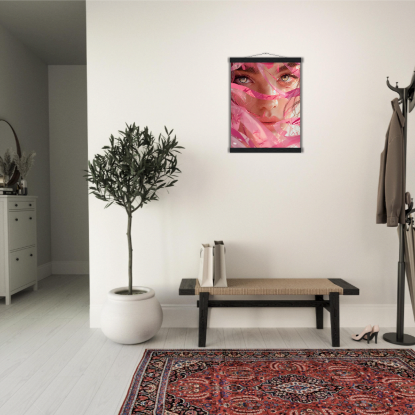 Rosenschleier - Wandkunst by Wall Poetry