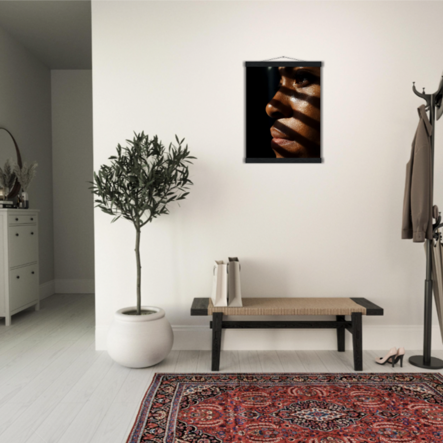 Schattenlinien - Wandkunst by Wall Poetry