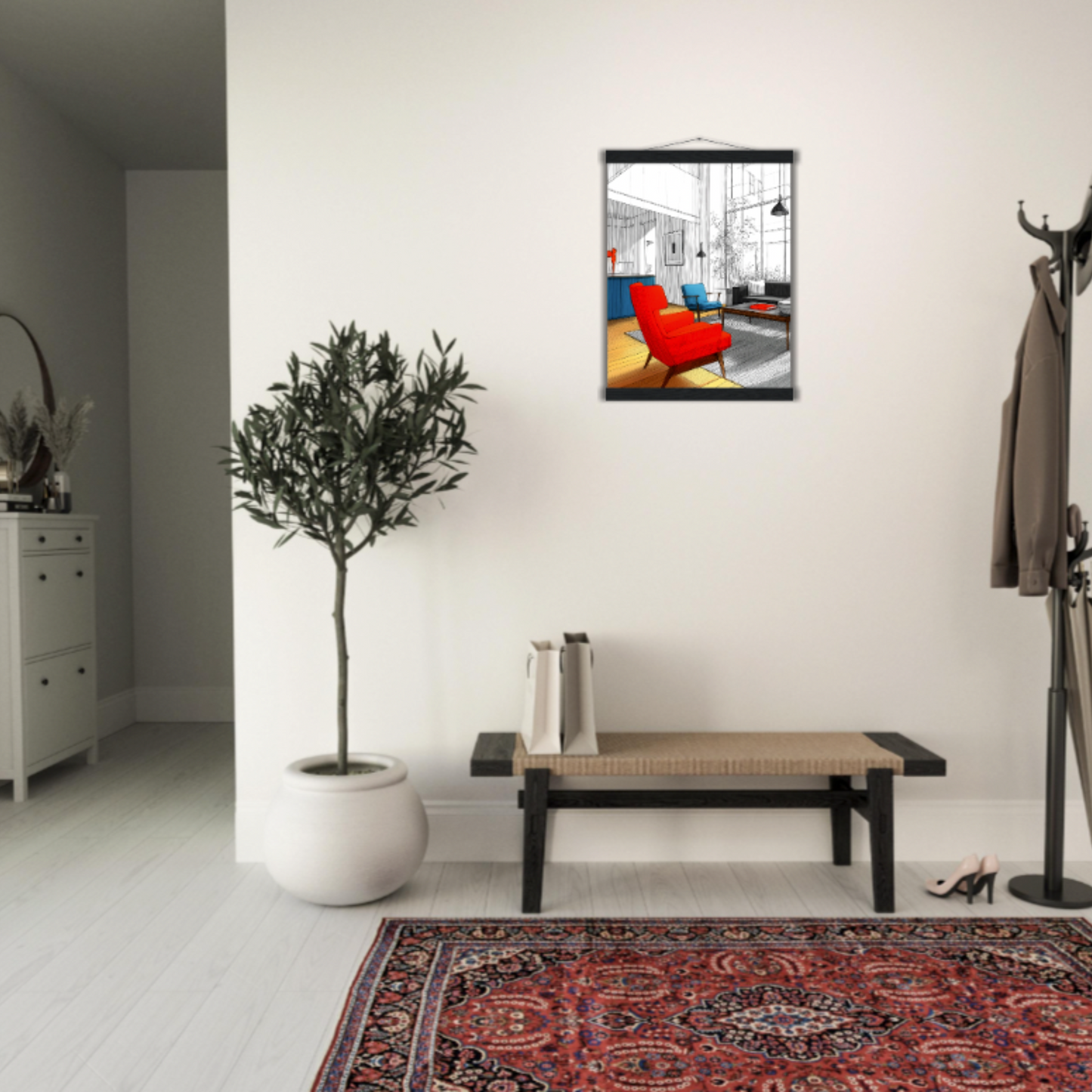 Innenansicht einer Idee - Wandkunst by Wall Poetry