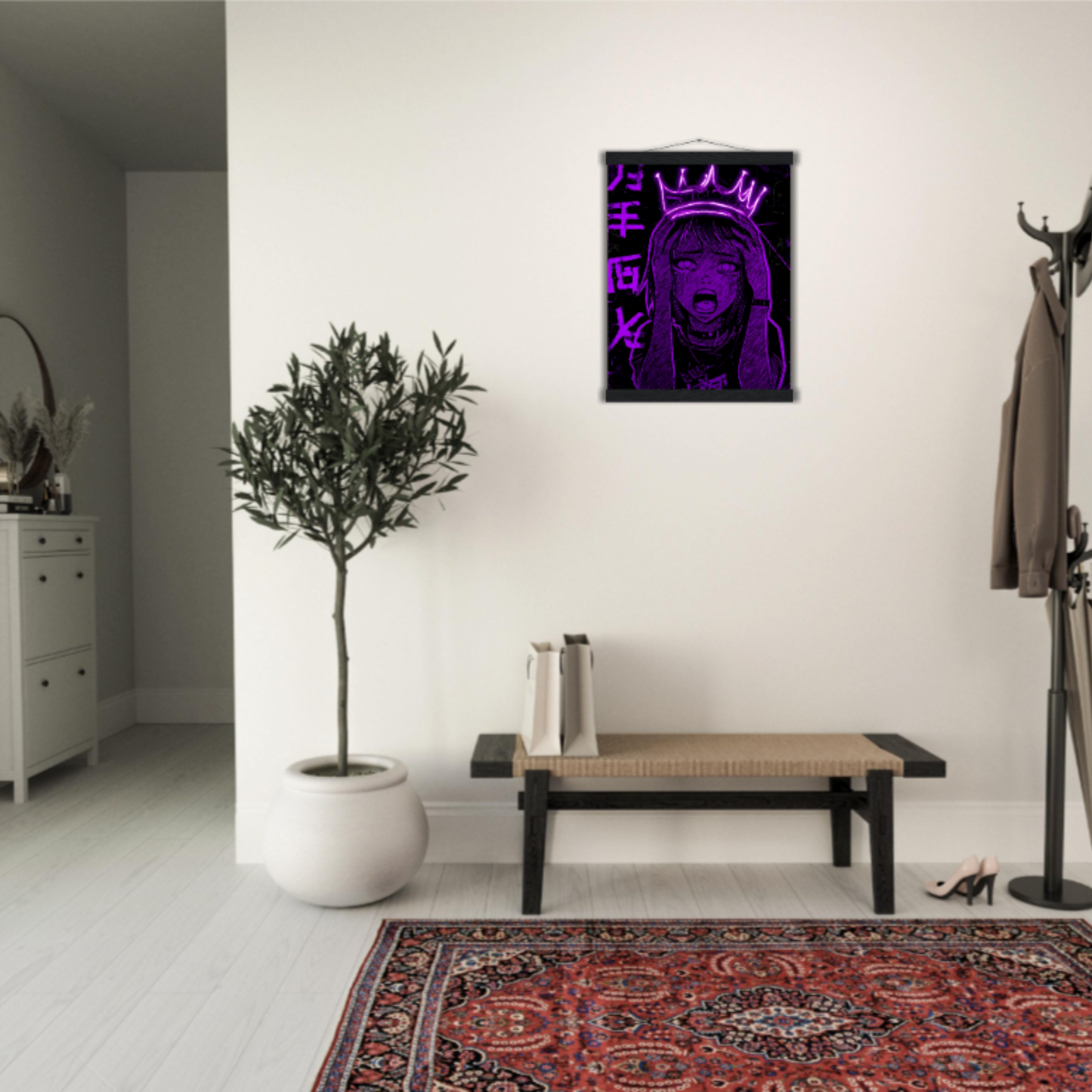 Lila war nie leise - Wandkunst by Wall Poetry
