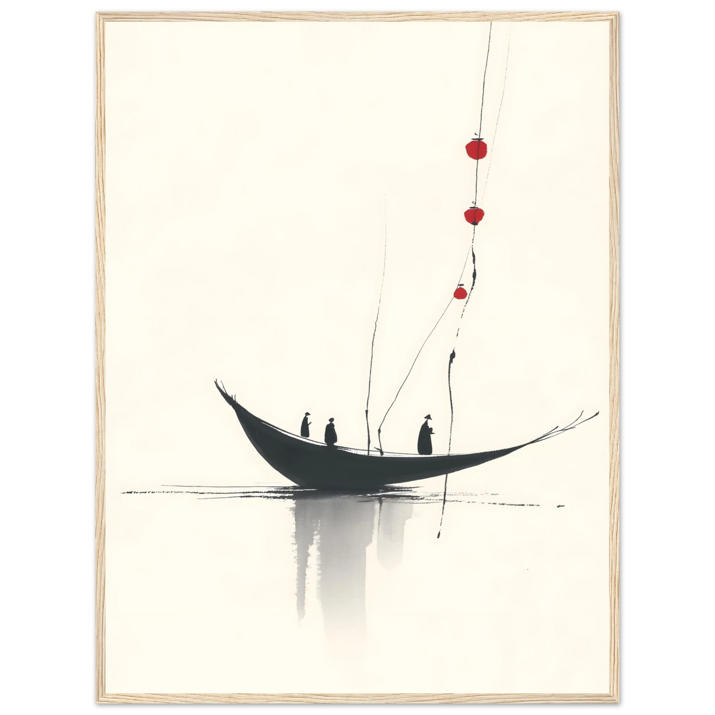Boot der Drei - Wandkunst by Wall Poetry