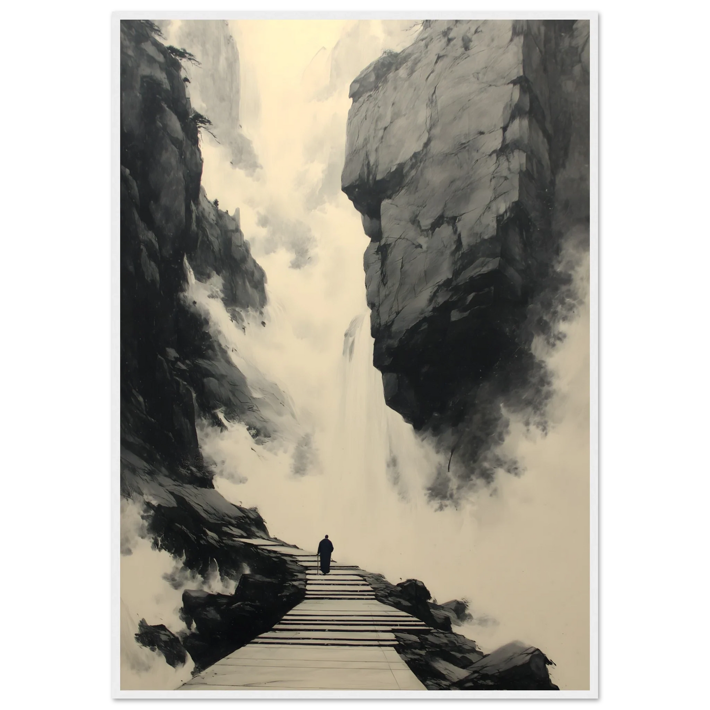 Nebel trägt mich heim - Wandkunst by Wall Poetry