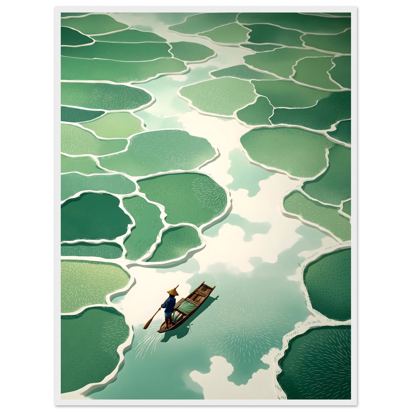 Flussmoment - Wandkunst by Wall Poetry