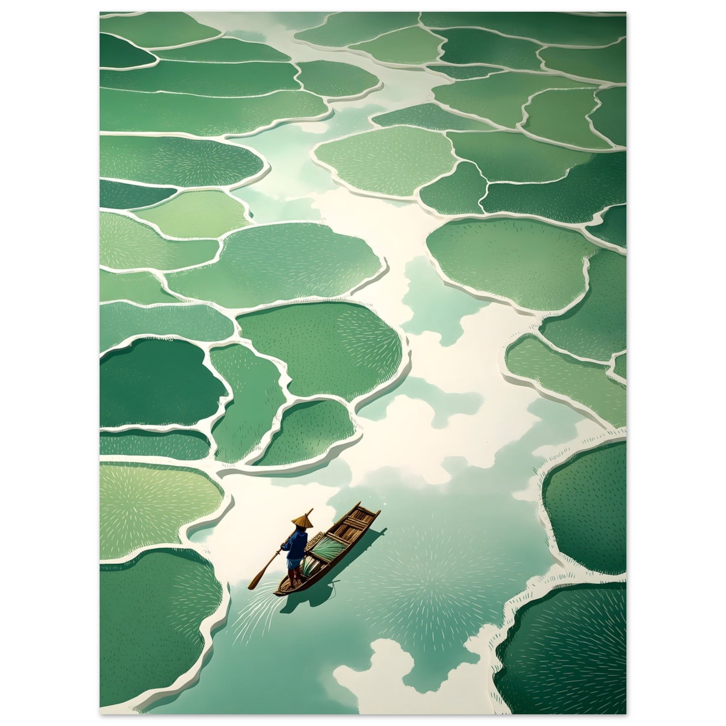 Flussmoment - Wandkunst by Wall Poetry