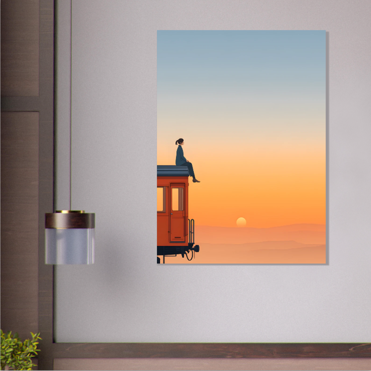 Am Ende der Welt - Wandkunst by Wall Poetry