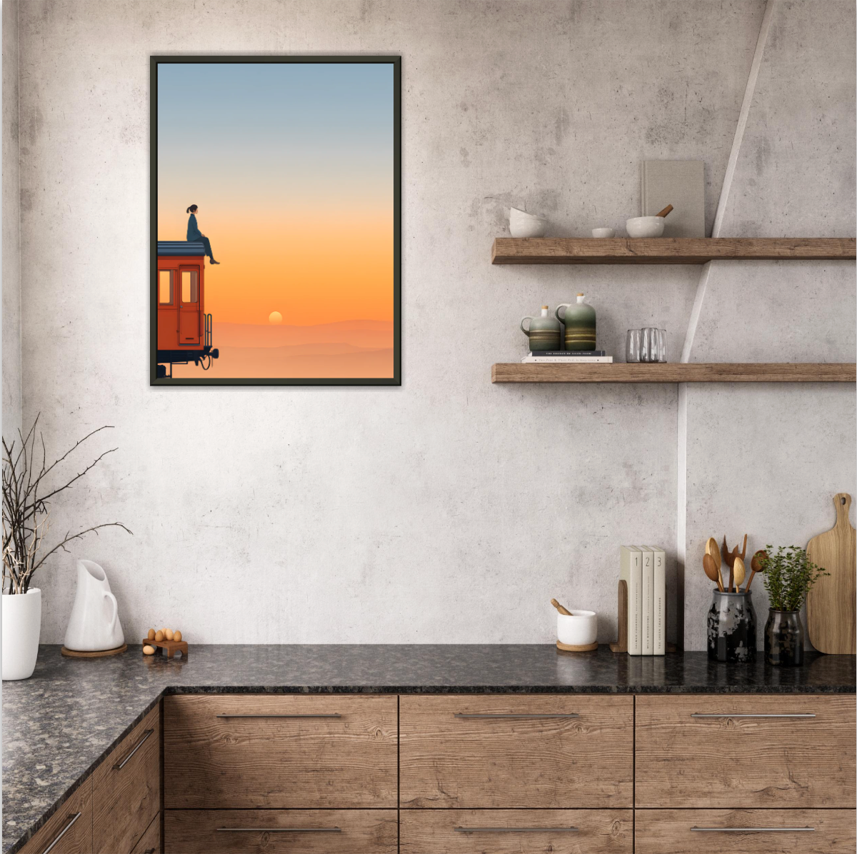 Am Ende der Welt - Wandkunst by Wall Poetry
