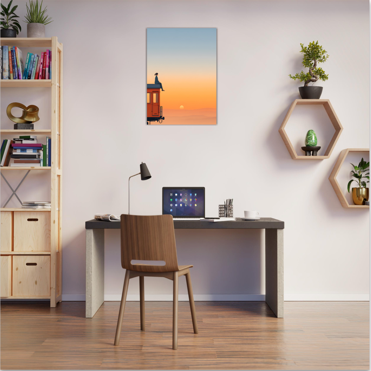 Am Ende der Welt - Wandkunst by Wall Poetry