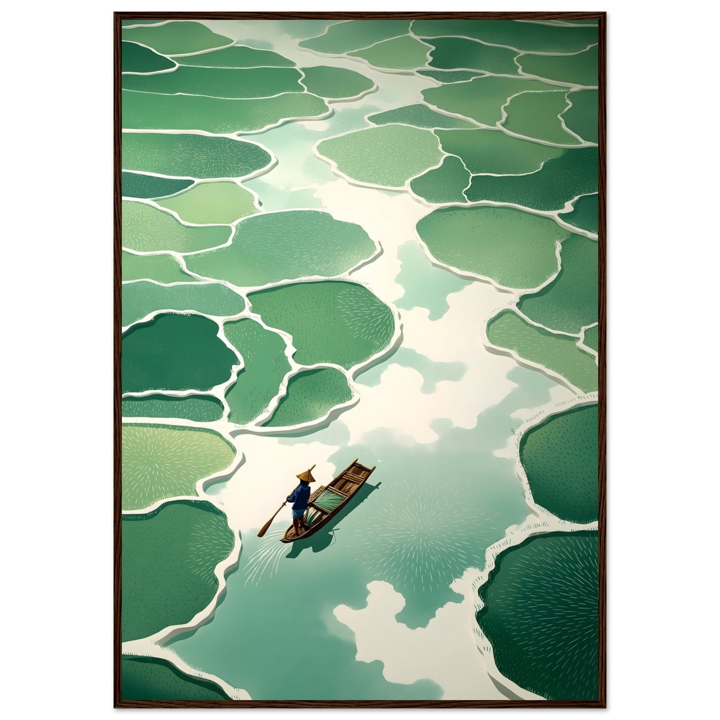 Flussmoment - Wandkunst by Wall Poetry