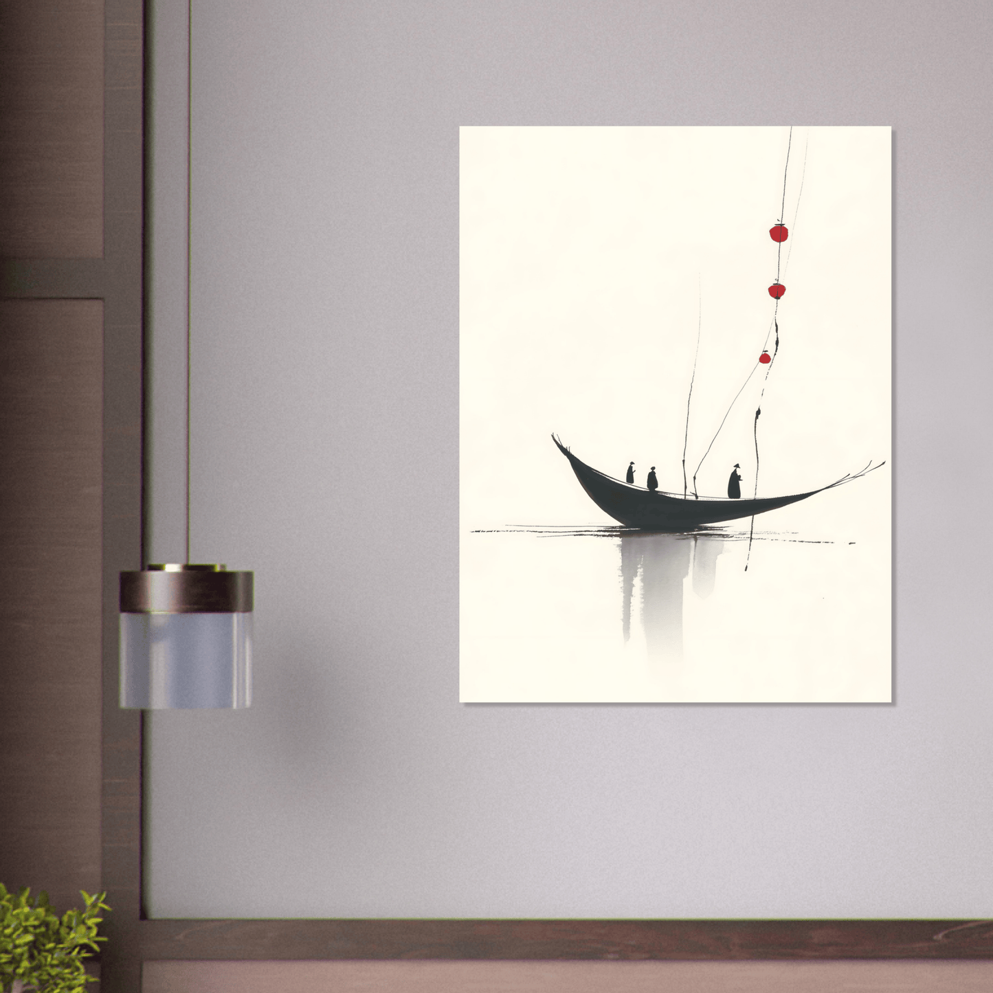 Boot der Drei - Wandkunst by Wall Poetry