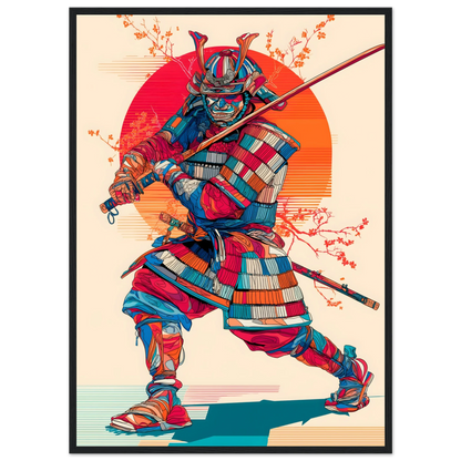 Hana no Kenshi (Schwertkämpfer der Blüte) - Wandkunst by Wall Poetry