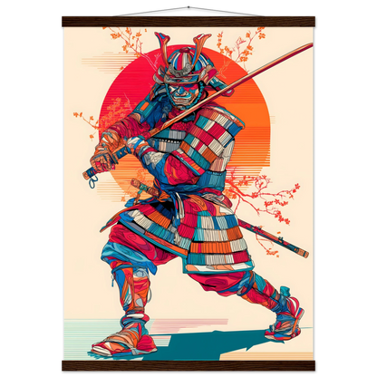 Hana no Kenshi (Schwertkämpfer der Blüte) - Wandkunst by Wall Poetry