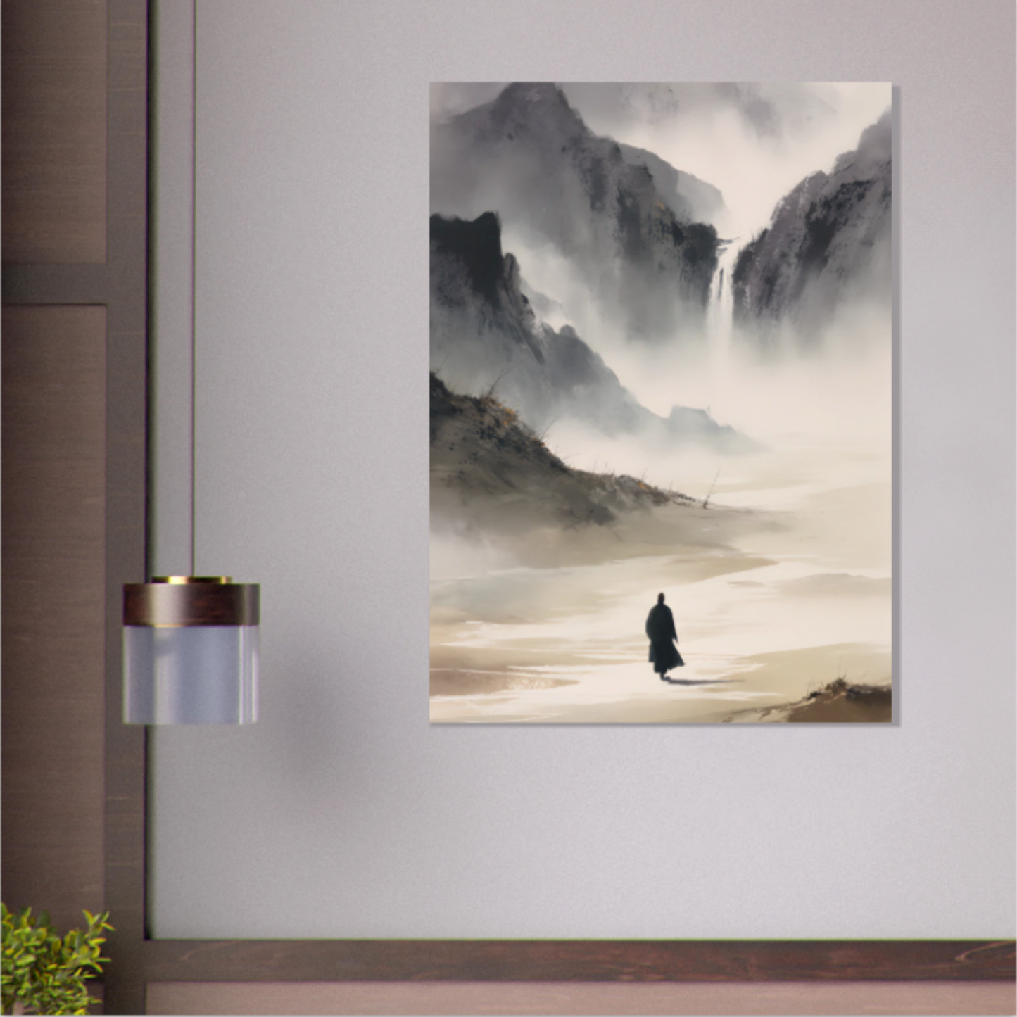 Schritte im Nebel - Wandkunst by Wall Poetry