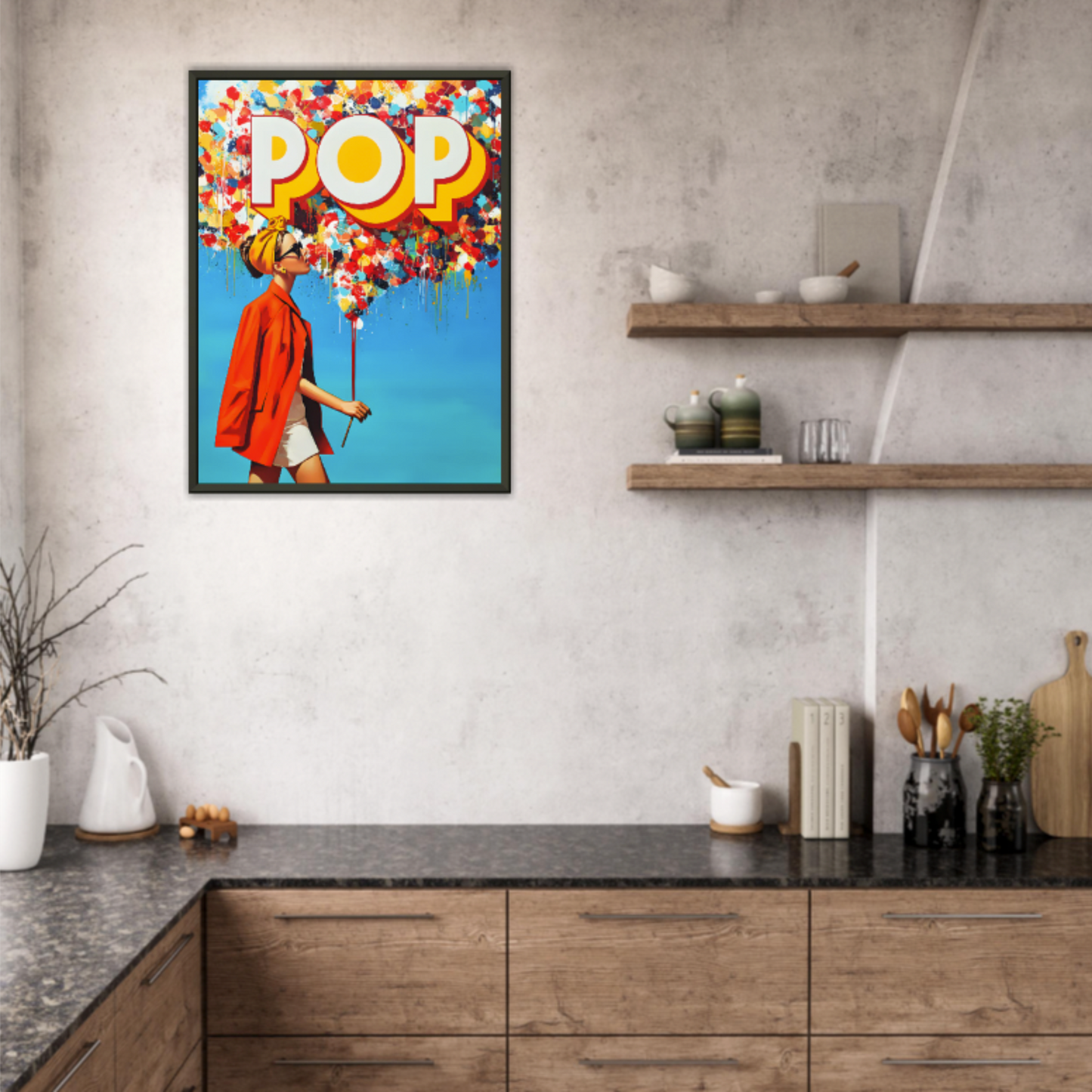 Wo Gedanken laut werden - Wandkunst by Wall Poetry
