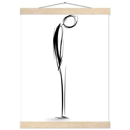 Einknickmensch -  Wandkunst by Wall Poetry