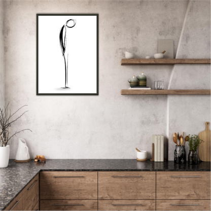 Einknickmensch -  Wandkunst by Wall Poetry