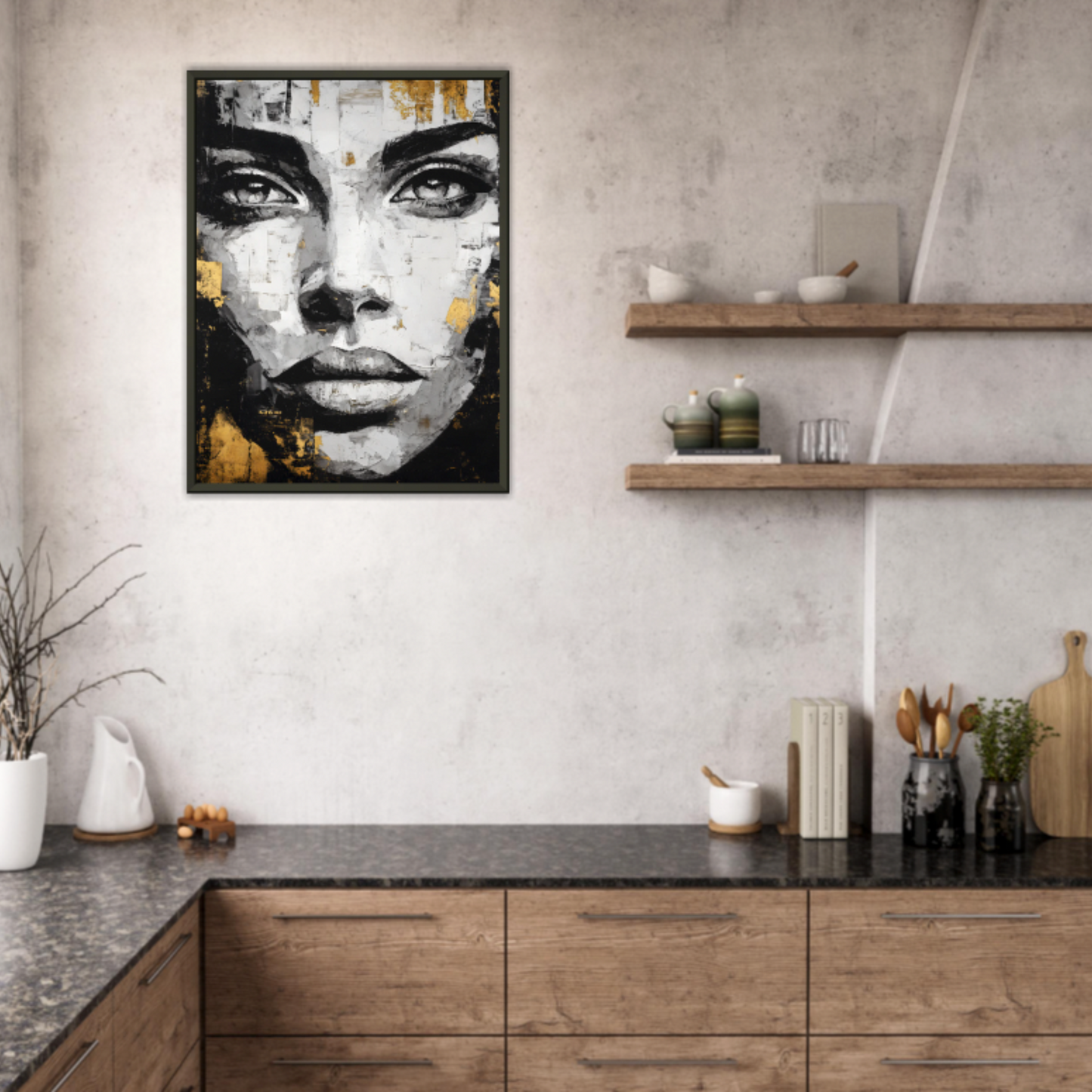 Goldenes Gefühl - Wandkunst by Wall-Poetry