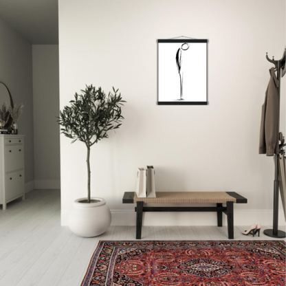 Einknickmensch -  Wandkunst by Wall Poetry