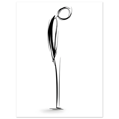 Einknickmensch -  Wandkunst by Wall Poetry