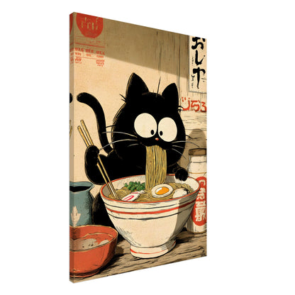 Rāmen no Neko (Die Ramen-Katze) - Wandkunst by Wall Poetry