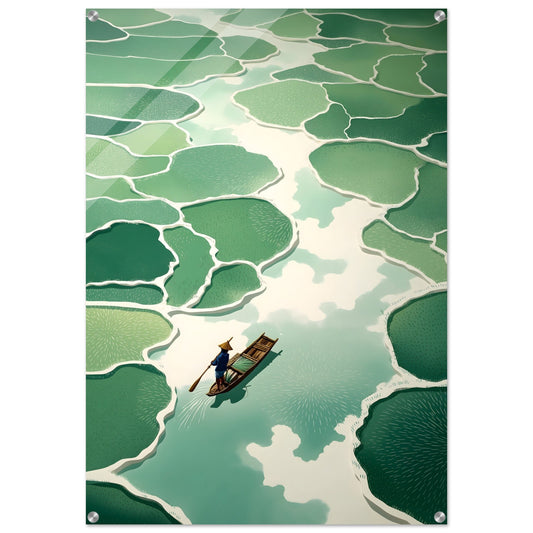 Flussmoment - Wandkunst by Wall Poetry