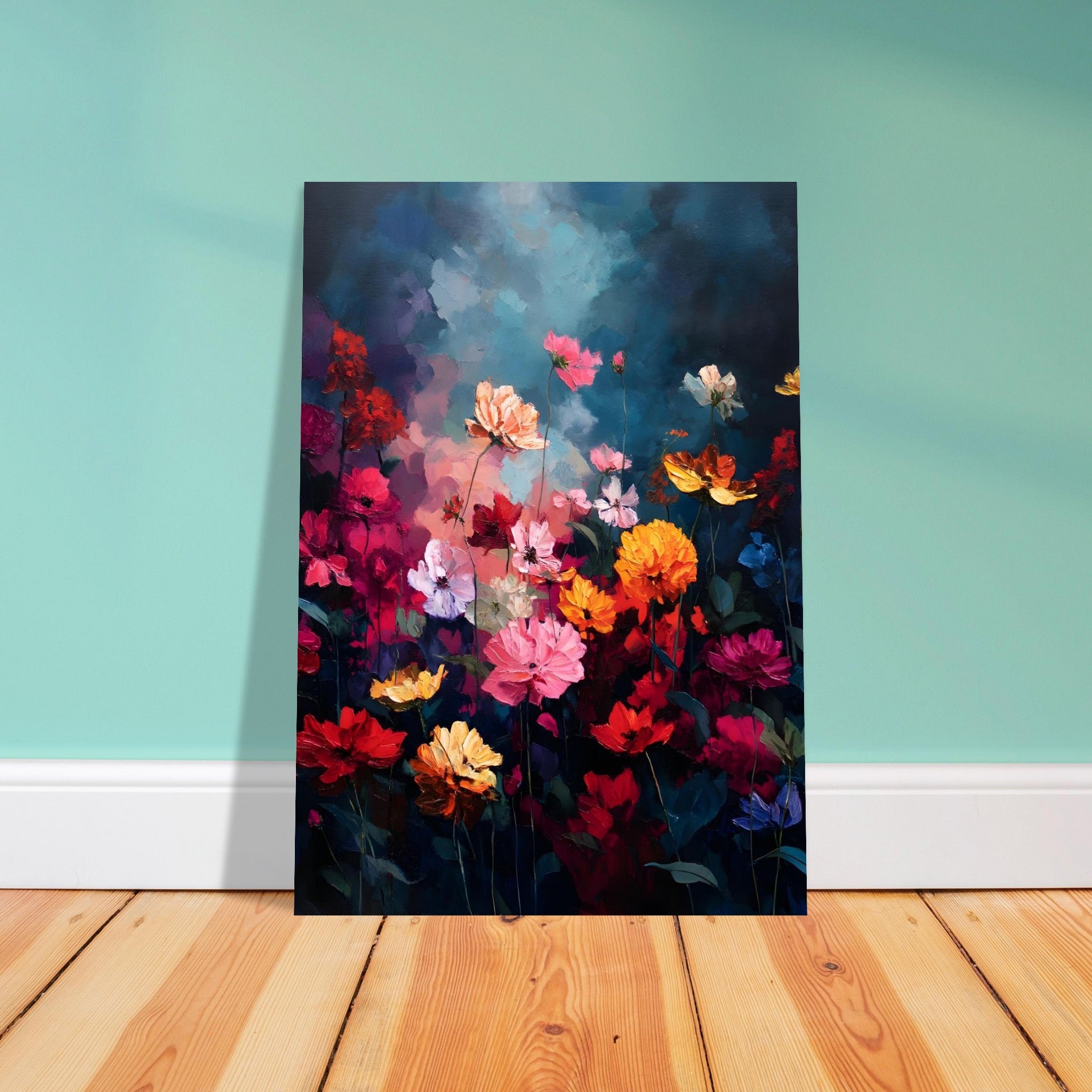 Wildblumen - Wildblumen Leinwanddruck Acrylic Painting