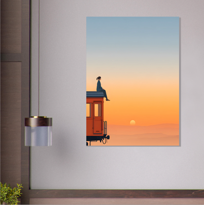 Am Ende der Welt - Wandkunst by Wall Poetry