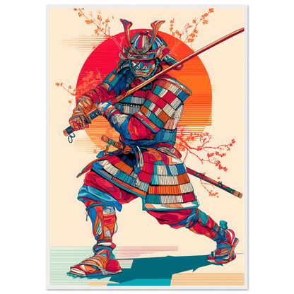 Hana no Kenshi (Schwertkämpfer der Blüte) - Wandkunst by Wall Poetry