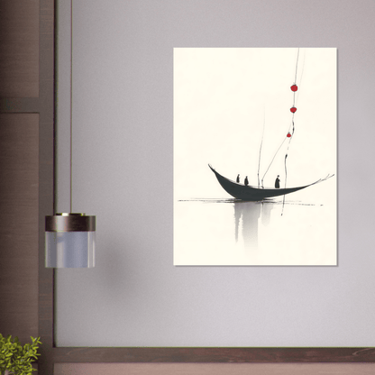 Boot der Drei - Wandkunst by Wall Poetry