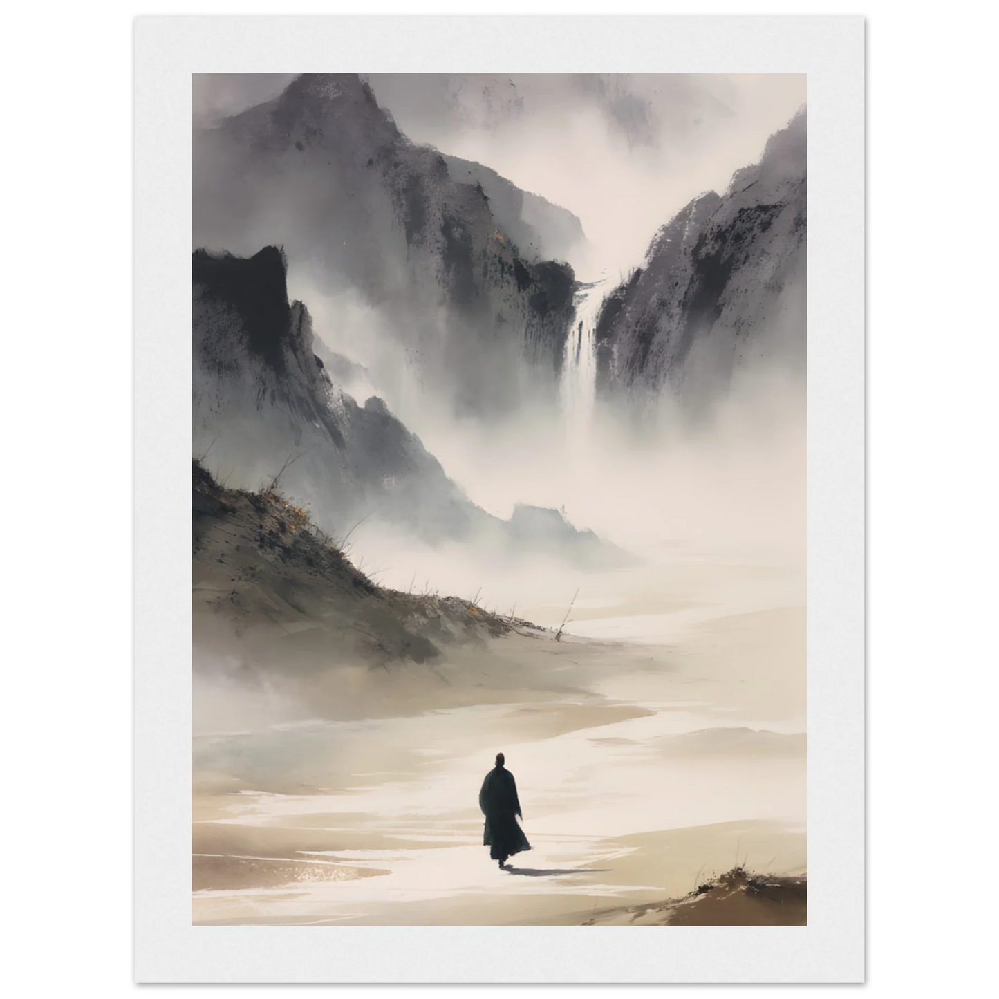 Schritte im Nebel - Wandkunst by Wall Poetry