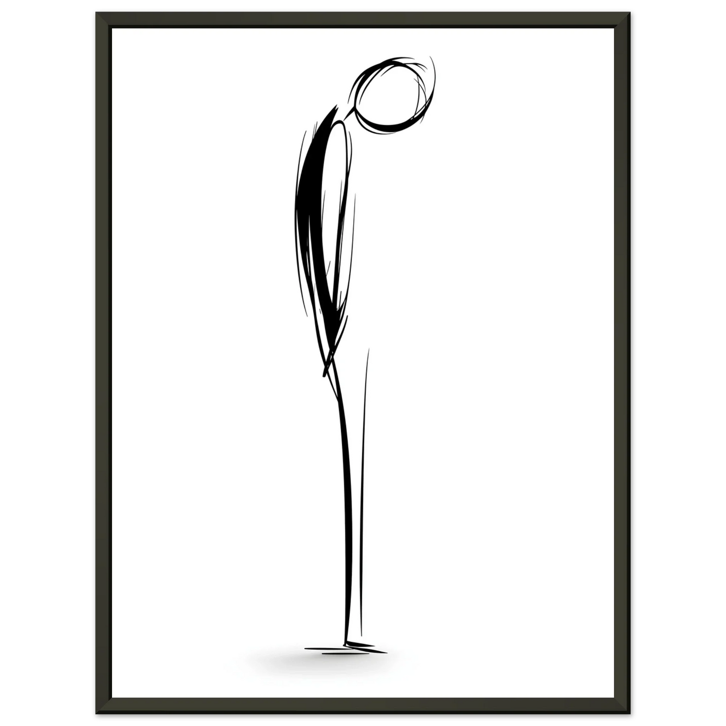 Einknickmensch -  Wandkunst by Wall Poetry