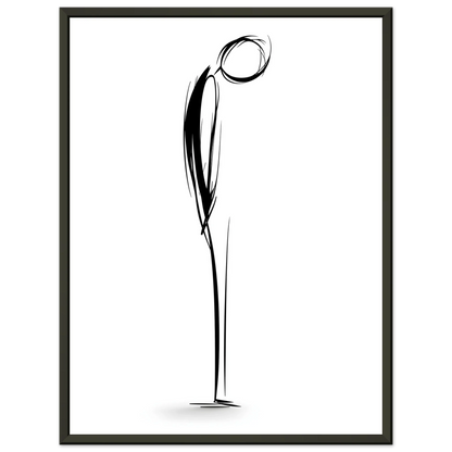 Einknickmensch -  Wandkunst by Wall Poetry